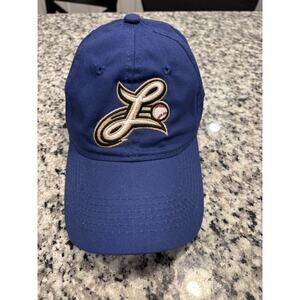 Lancaster Barnstormers Hat Cap Adjustable Strap Back Blue Promo MILB Baseball